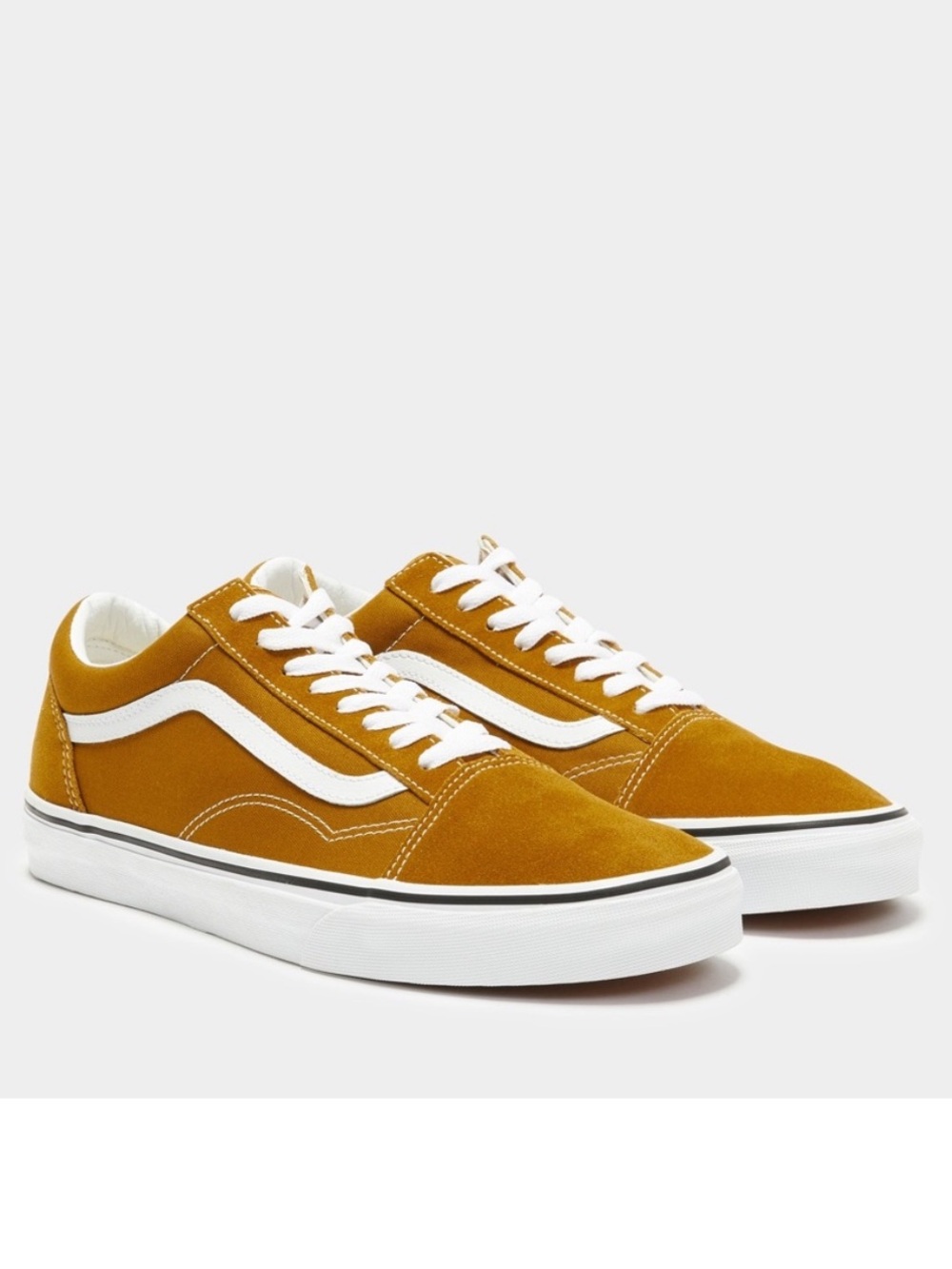 Vans Old Skool Golden Brown & White Suede & Canvas Sneakers